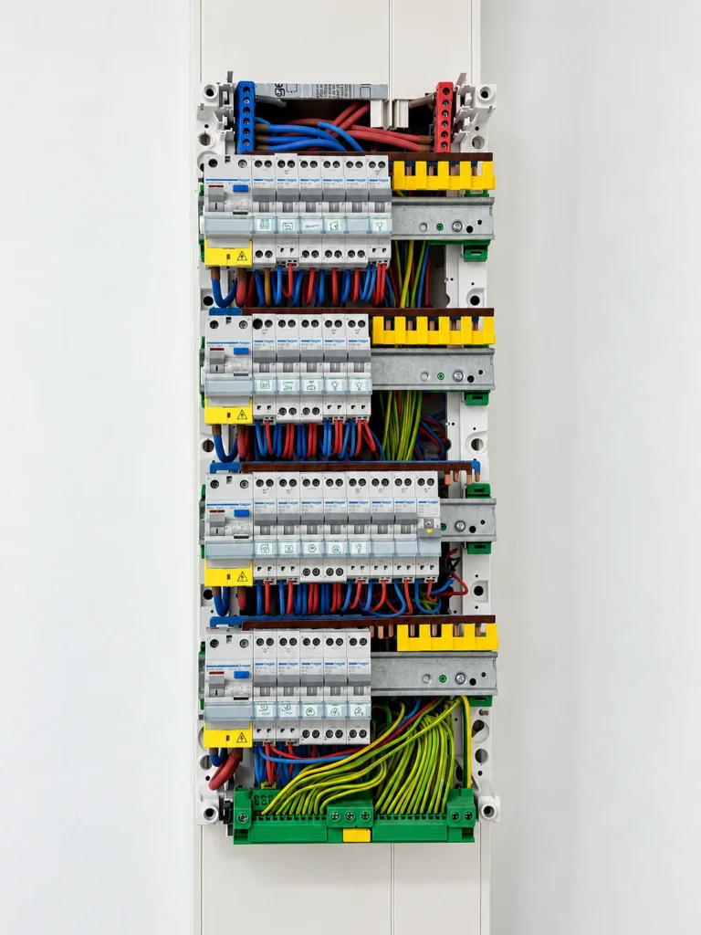 about-us-02 quadro elettrico hager con cablaggio ordinato